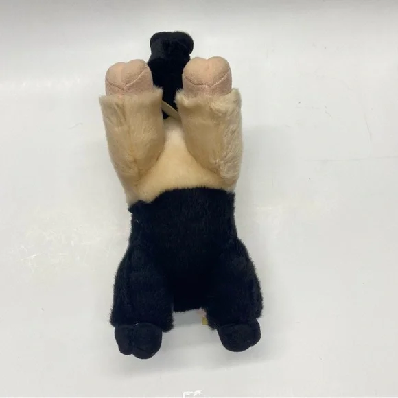 Aurora Miyoni Hampshire Pig Stuffed Animal Plush Black & Beige Life Like Toy - Picture 6 of 13